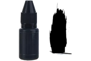 1Pcs 10ml Refill Ink Oil-Based Stamp Refill Ink Stamp Oil for DIY Wood Paper Wedding Scrapbooking Make Seal(Black)