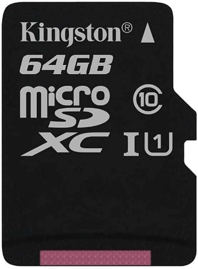 Kingston Canvas Select 64GB MicroSD Card Class 10 UHS-I 80MB/s Read SD Adapter
