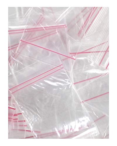 Resealable Tiny Ziplock Bags 2 x 3 inch Jewelry, Coins, and Collectables (100 Bags)