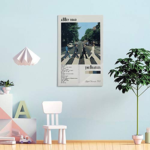 XYDQ Poster décoratif sur toile The Beatles Abbey Road pour salon, chambre à coucher 50 x 75 cm - Les Beatles, Paul McCartney, John Lennon, RIngo Starr, George Harrison XYDQ Poster décoratif sur toile The Beatles Abbey Road pour salon, chambre à coucher 50 x 75 cm – Image 5