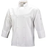 Mercer Culinary M60010WH1X Millennia Men's Cook Jacket with Traditional Buttons, X-Large, White
