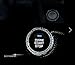 AndyGo New Crystal Car Engine Start Stop Ignition Key Ring Car Auto Interior Decoration