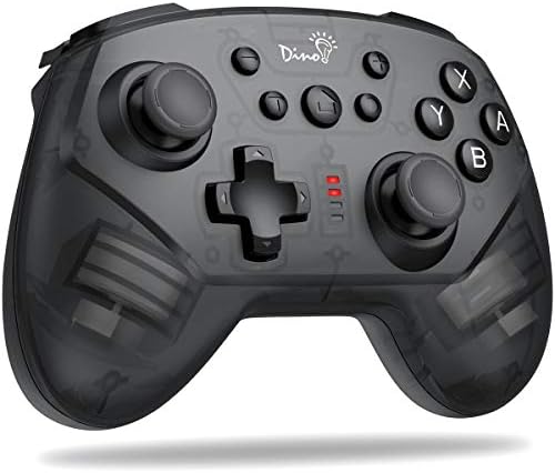 最新版 Switchコントローラー 日本未発売 Dinofire 無線 ワイヤレス ジャイロセンサー搭載 Bluetooth接続 スイッチ コントローラー 人間工学 日本語取扱説明書付き 振動レベル調整可能 Proコン 小型 プロコン Switch スイッチに対応 Turbo機能搭載 Hd振動 任天堂