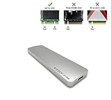EZDIY-FAB M.2 Enclosure USB 3.1, USB-C Gen2 M2 SSD External Enclosure Case with Type C/Type A Cable, NGFF SATA Based Key,Support 2230 2242 2260 2280