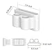 Lwsengme Premium Quality Shock Resistant Silicone Holder Compatible with Apple AirPods (Airpods Holder-White)