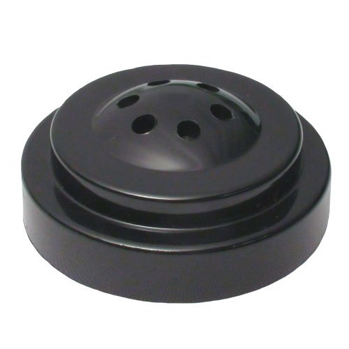 Plastic desk base for 4x6" miniature flag (6 hole black)