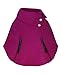 Girls Poncho Diamante Button Detail Asymmetrical Cape Top