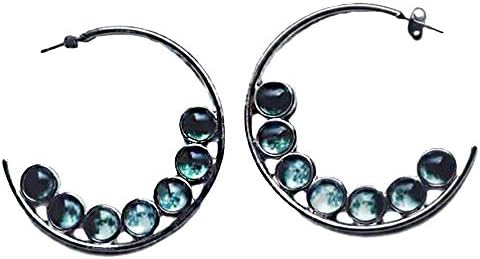 Yugen Moon Phase Hoop Earrings