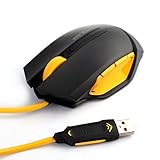 GARMAR 112 Gaming Mouse for PC,2000 DPI,High Precision,LED Optical Mice,6 Buttons,Black