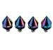 Upstream New Spiked Aluminum Quick Release Fasteners for Car Bumpers Trunk Fender Hatch Lids Kit (Multicolor)