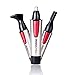 Nose Hair Trimmer,ROZIA Stainless Steel Nose Trimmer Beard Trimmer Mustache Shaver,Ear Trimmer Eyebrow Trimmer for Men Battery-Operated with Wet/Dry Design