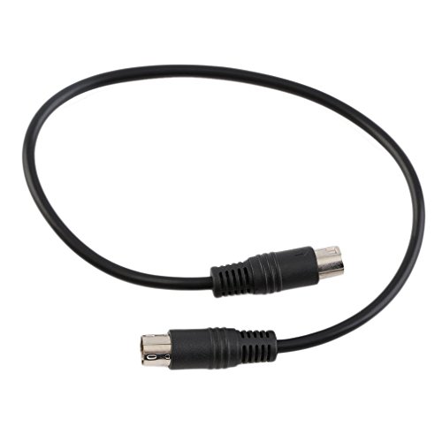Black 9-PIN Mini TO 9-PIN Mini Din Signal Cable For Genesis 2 Scart Cable