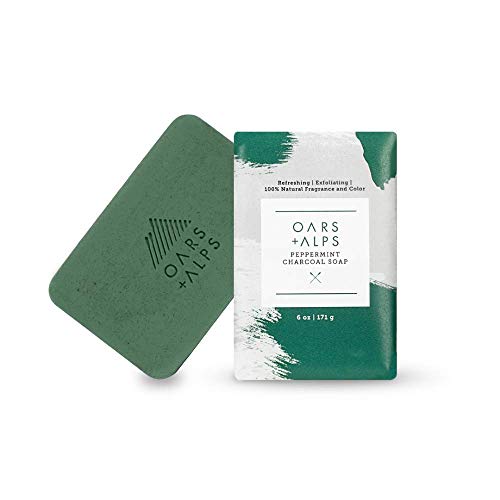 Oars + Alps Peppermint Charcoal Bar Soap, Natural