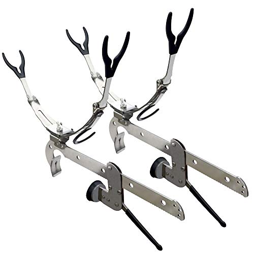 Cooltto Stainless Steel Fishing Rod Holders (2 Pack) for Boat, Bridge