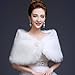 WDING Bridal Warm Fur Shawl White Wedding Bolero Wrap Cape Stole Women Coat