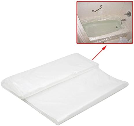 AoMagic Large Disposable Individual Bathtub Lining Bag Film for Traveling / Hotel / Household / Salon