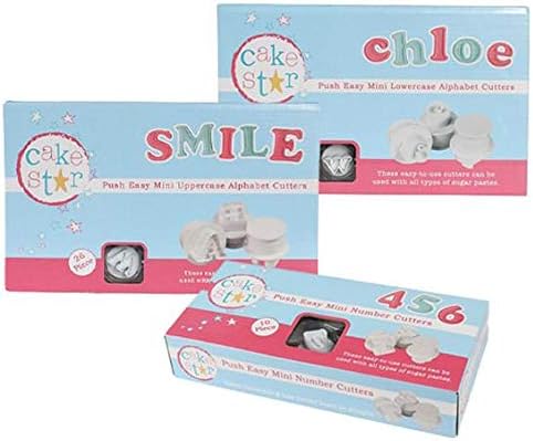 Cake Star Mini Easy Push Cutters Sets - Value Pack - Set of 3