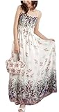 Demarkt® Women Full Length Dress Maxi Dress Floral Print Bohemian Style