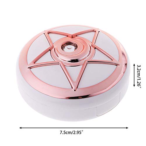 VintageBee 3 PACK Round Contact Lens Case Cute Travel Portable Contact Lens Storage Box Container Holder Kit with Solution Bottle,Tweezers,Stick Connection,Lens Holder Kit, with Solution Bottle,Tweeze