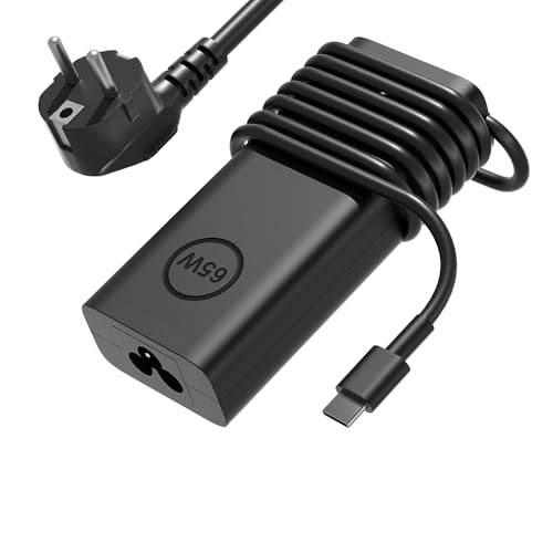 SLRIOYS 65W USB-C Charger Compatible with DELL Inspiron 5482 5582 7390 7440, Pro 13 14 16, XPS 13 12 14, Chromebook 3100 5190, Latitude 7400 7410 7440 7320 3410 3420 5430 5420 9420 Laptop