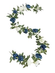 PARTY JOY 2pcs Artificial Flower Garland Fake Rose