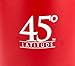 45 Degree Latitude Beer Growler, Enjoy Your Favorite Craft Beer Or IPA from The Comfort of Your Own Home, Stainless Steel Growler 64 oz - Red