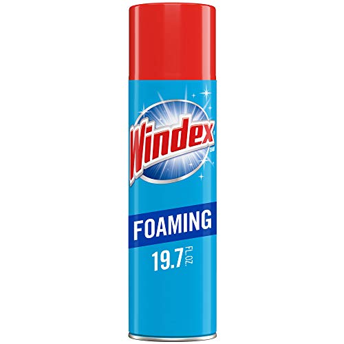 Windex Foaming Glass Cleaner With Ammonia D, Provides Unbeatable Streak-Free Shine, 19.7 Ounce Aerosol