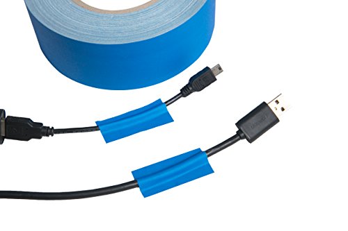New:Professional Grade Gaffers Tape 2 x 30 Yards(Blue) 11 mils Water-Proof for pro Photography, Filming Backdrop, Production Equipment, Easy to Tear Non-Reflective and Leaves No Sticky Residue. - Thumbnail 3
