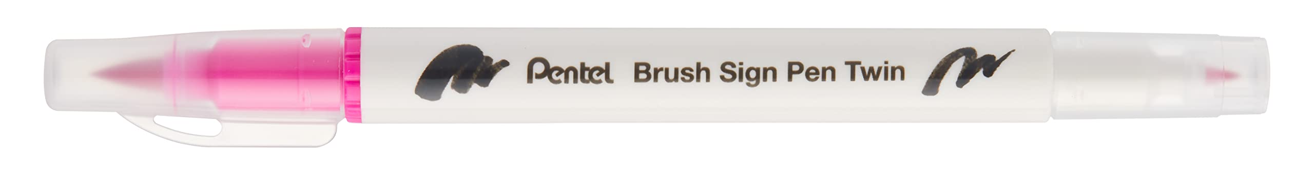 Pentel Sign Pen Twin Tip Pink - Pack of 10