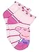 Peppa Pig Girls 6 pack Socks (2-4 Toddler (Shoe: 4-7), Pink/Multi Quarter)