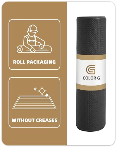 Color&Geometry Anti Fatigue Kitchen Mat Set of 2 Piece, Cushioned, Easy to Clean Kitchen Runner Rug for Floor/Sink, Non Skid Waterproof Kitchen Rugs for Long Standing, 17"x29"+17"x59", Black