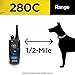 Dogtra 280C Remote Training Collar – 1/2 Mile Range, Waterproof, Rechargeable, Shock, Vibration – Includes PetsTEK Dog Training Clickerthumb 4