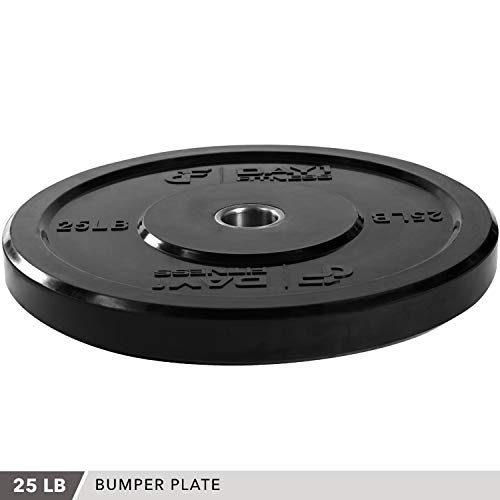 Day 1 Fitness Olympic Bumper Plate 2” Singles or Pairs, 5 Weight