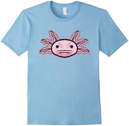 Men's Axolotl Salamander Wildlife Animal Zoo Nature T Shirt 3XL Baby Blue