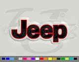 Jeep Wrangler 2 Color Vinyl Fender Side Decals 1 Pair TJ