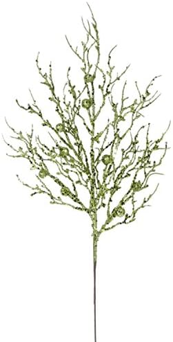 By Vickerman 29" Decorative Kiwi Green Sparkle Berry Twig Christmas Crafting Spray