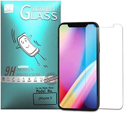 Momoto Apple iPhone X Screen Protector, 3D+ Maximum Protection Full Coverage, Premium Tempered Glass Screen Protector (4.7-inch)(Black)