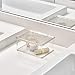 iDesign Rain Plastic Vanity Organizer Box with Lid, Cosmetic Storage Container for Vanity, Bathroom, Kitchen Cabinets, BPA-Free, 5.75
