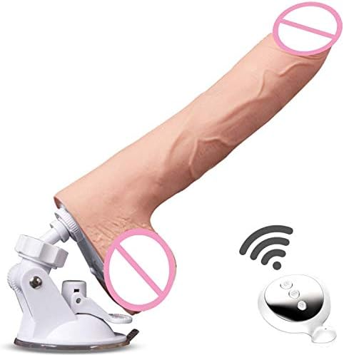 PGREK Shirt Remote Control Ví-bratór Heating Sexmu Machine Telescopic Soft R-éalistic Fake Pê-NIS Adult Sexmu S for Women,with Remote Control,4cm,