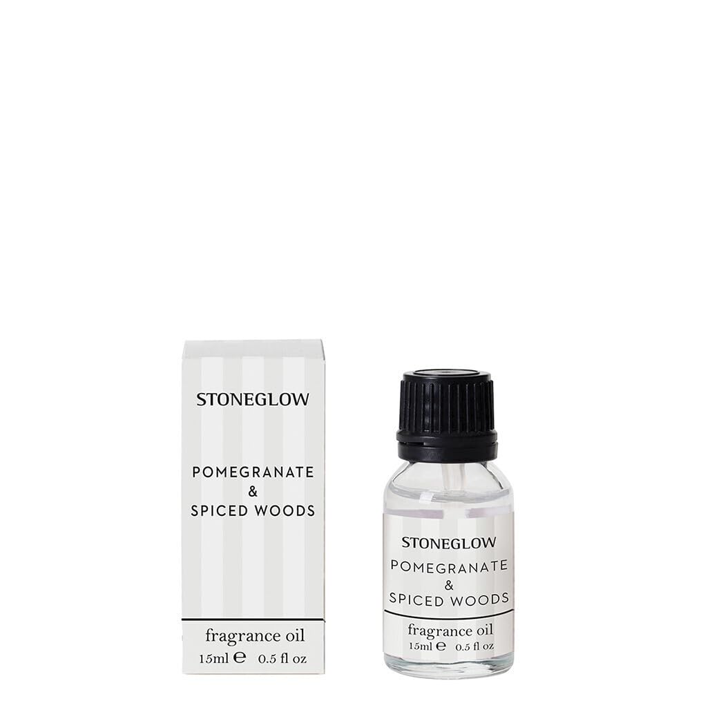 Stoneglow - Modern Classics Collection - Pomegranate & Spcied Woods 15ml Scented Fragrance Oil - (White)