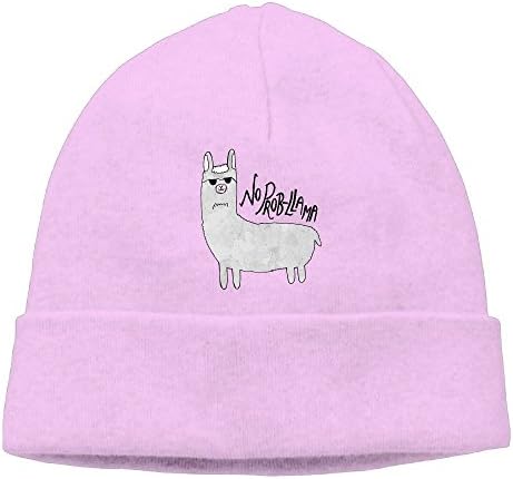 Funny No Prob Llama Unisex Fashion Beanie Knit Hat Cap Colorkey