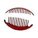 Set of Three 6.5 Inch Banana Clip Hair Clincher Interlocking Black Red Orange