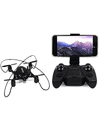 GordVE RC Drone FPV Wifi RC Quadcopter 2.4GHz 6-Axis Gyro Remote Control Drone With Altitude Hold and Hand Launching-Black