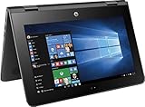HP X360 11-AB011DX 11.6-Inch Touchscreen 2-in-1 Convertible Premium HD Laptop (Intel celeron N3060, 4GB RAM, 32GB eMMC, Windows 10 Home) Black