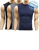 Andrew Scott Men's 6 Pack Sleeveless Muscle Crew Tank Top Tee Shirts