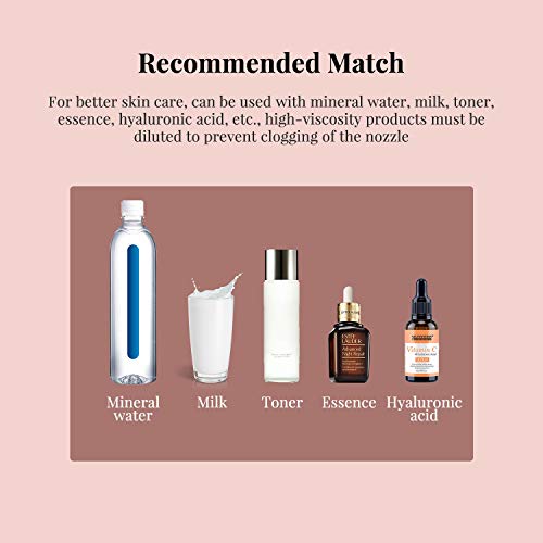 EUPH Makeup Airbrush Set, Rechargeable Handhold Cordless Mini Multi-purpose Airbrush Compressor for Deep Moisturizing Face Spa Paint Salon Tattoo Nail Art Cake Decoration Coloring