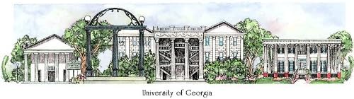University of Georgia - Collegiate Scenes - 9 x 18 Inch