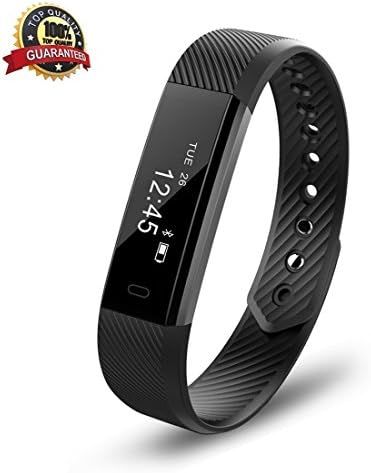 Fitness tracker ,Smart Watch Bluetooth Wireless Smart Bracelet, Waterproof Pedometer Activity Tracker Watch for iPhone Android Phone (black)