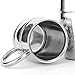 Bruntmor, 15 Oz Double Wall 18/8 Stainless Steel Beer Mug with Handle. Set of 2