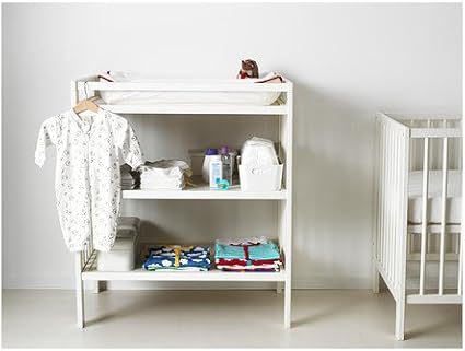 ikea changing table bookshelf